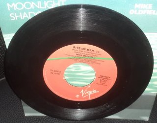 Disco Vinyl Mike Oldfield 45 Giri Moonlight Shadow