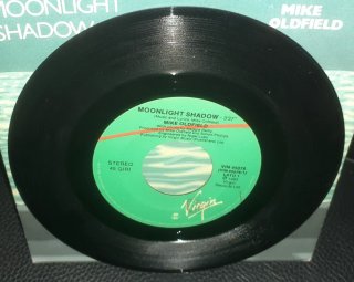 Disco Vinyl Mike Oldfield 45 Giri Moonlight Shadow