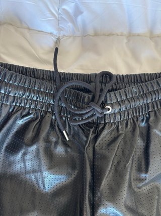 Pantalón Jordan Eco-cuero Negro