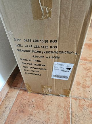 Carro Limpieza Amazon Basics Negro/Amarillo
