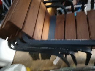 4 Sillas Madera y aluminio Marrón