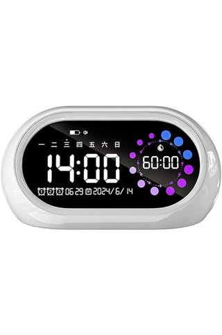 Reloj despertador digital USB recargable