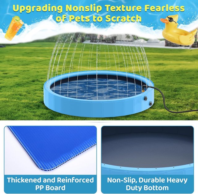 Piscina Plegable niños / perros /  Sprinkler 200cm