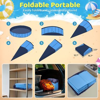 Piscina Plegable niños / perros /  Sprinkler 200cm