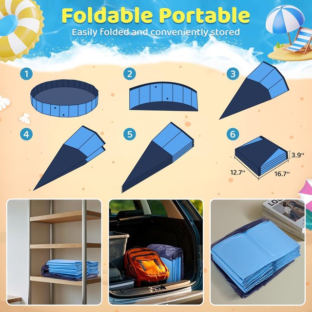 Piscina Plegable niños / perros /  Sprinkler 200cm