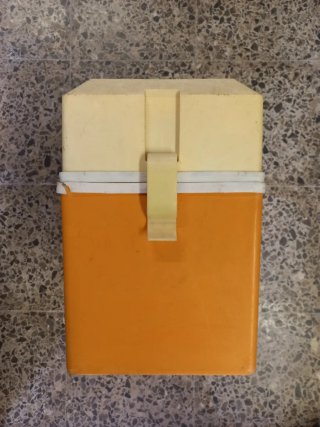 NEVERA PORTÁTIL VINTAGE DE PLÁSTICO
