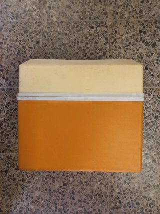NEVERA PORTÁTIL VINTAGE DE PLÁSTICO