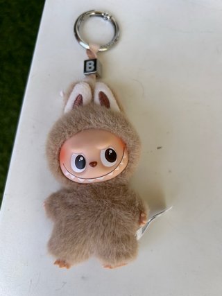 Labubu Peluche Marrón Claro Llavero
