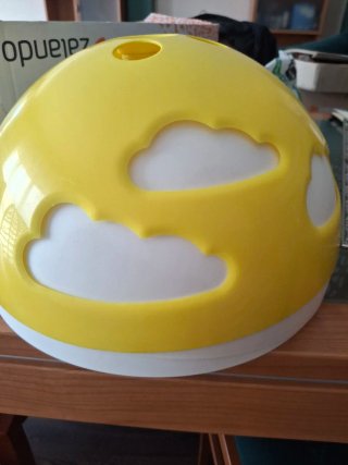 Lámpara de techo infantil: azul y amarilla