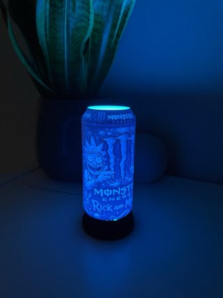 Lámpara Monster Energy Rick y Morty 3d