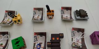 Lote 9 figuras Minecraft Kinder Joy