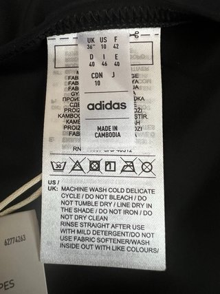 Bañador Adidas 3S Negro Talla L
