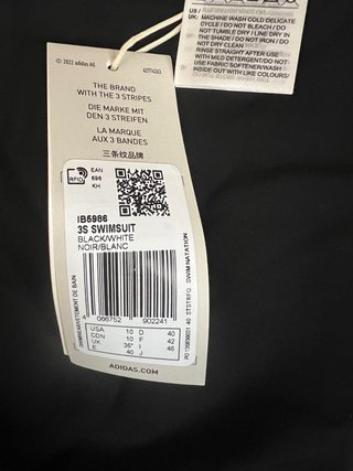 Bañador Adidas 3S Negro Talla L