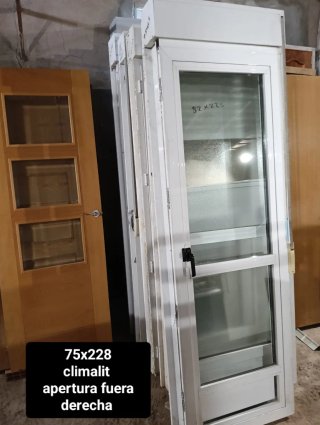 Puerta aluminio 75x228 cm climatlit