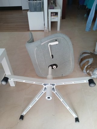 Silla escritorio LANGFJALL Ikea gris- verde