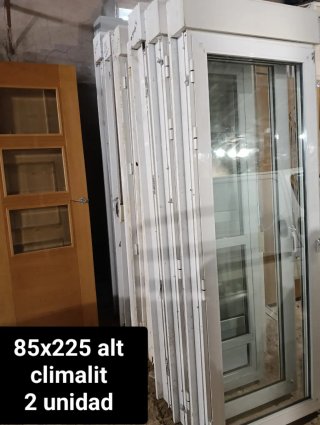 Puerta aluminio 85x225 cm (2 unidades)