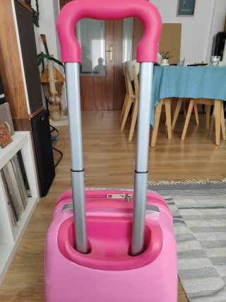 Valigia per bambini Hello Kitty rosa