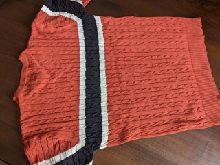 Maglione uomo INSIDE arancione cotone