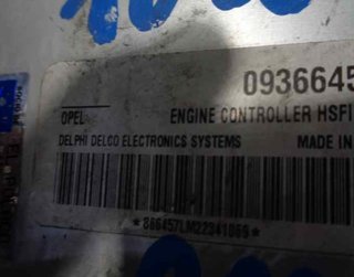 Centralita motor uce 09366457 opel astra g 4387007
