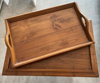 Mueble Bar Colonial Madera y Cristal