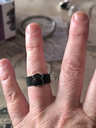 Anillo Tous Oso Negro Talla 16
