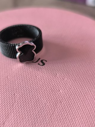 Anillo Tous Oso Negro Talla 16