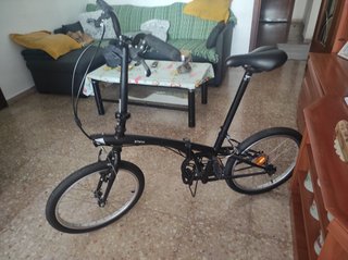 Bicicleta Plegable Negra