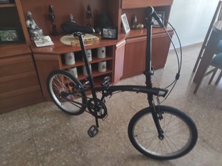 Bicicleta Plegable Negra