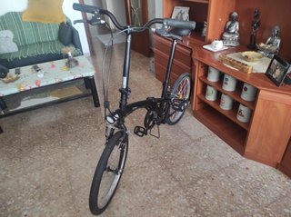 Bicicleta Plegable Negra