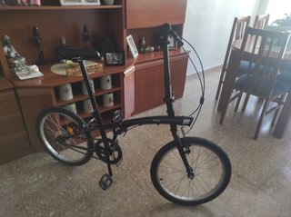 Bicicleta Plegable Negra