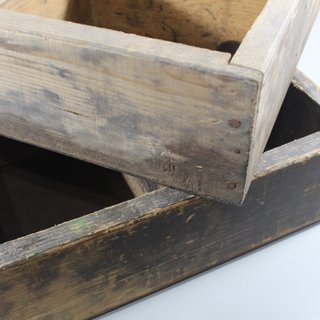 Cajas de Madera Antiguas con Compartimentos