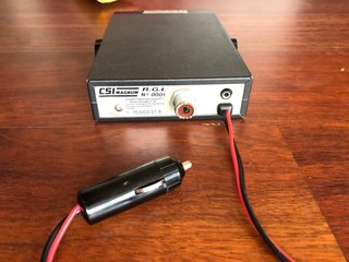 Emisora president y antena con base magnética