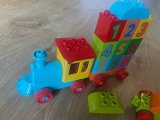 Pacchetto 2 Lego Duplo treno e camion