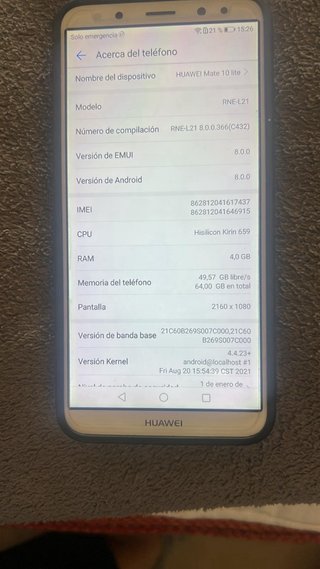 Huawei Mate 10 Lite Negro/Blanco