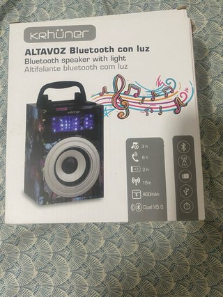 Mini Altavoz Bluetooth con Luz