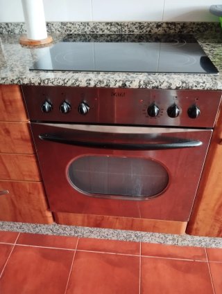 Horno y placa vitrocerámica Cata