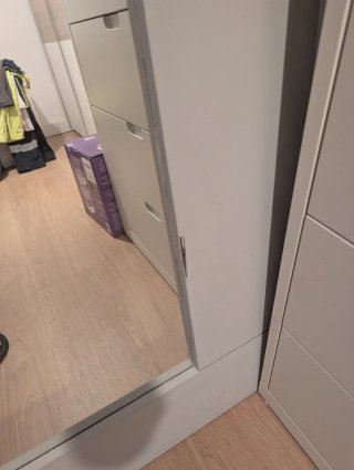 Mueble de entrada con espejo