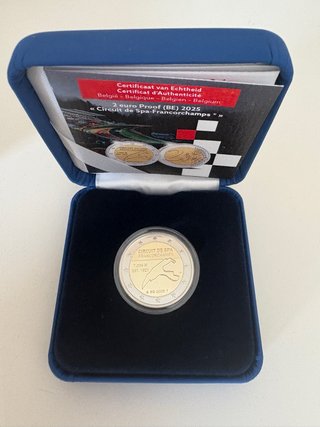 Moneda 2 euros Bélgica 2025 Spa-Francorchamps
