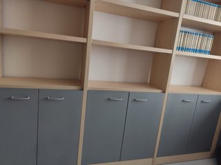 Estantería modular 6 puertas de almacenamiento