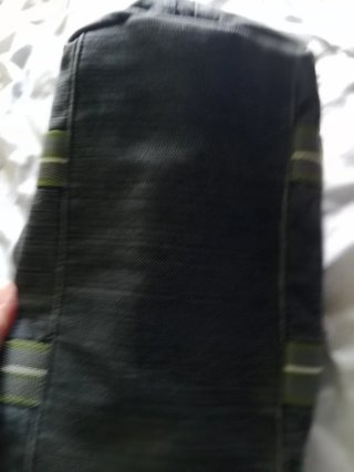 Bolso elegante negro y verde