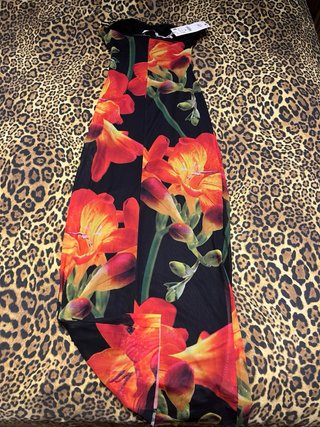 Vestido tul flores Zara