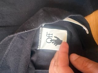 Felpa Off-White Nera Originale