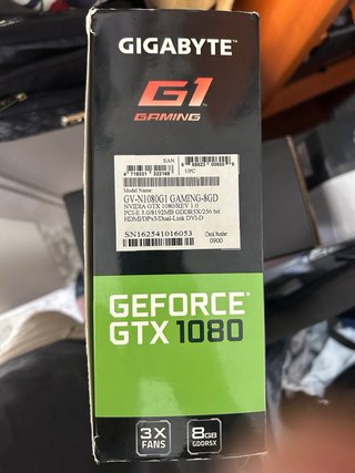 Tarjeta Gráfica Gigabyte GeForce GTX 1080