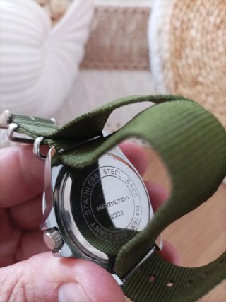Reloj Hamilton Verde/Plata - No Funciona