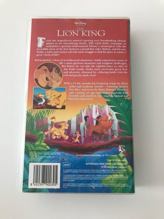 El Rey León VHS (Versión Original)
