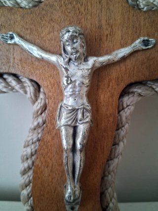 Crocifisso Marricreo Legno Nichel