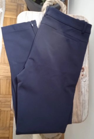 Pantalón Massimo Dutti T.36 Marino NUEVO