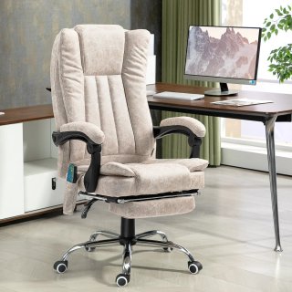 Silla de oficina con masaje y reposapiés