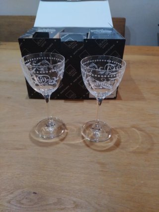Copas de cristal Rona decoradas