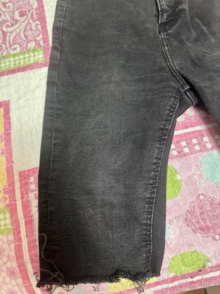 Pantalones vaqueros mujer cortos negros